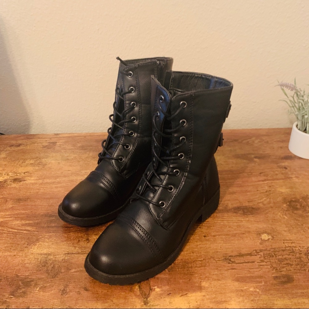 Black Combat Boots